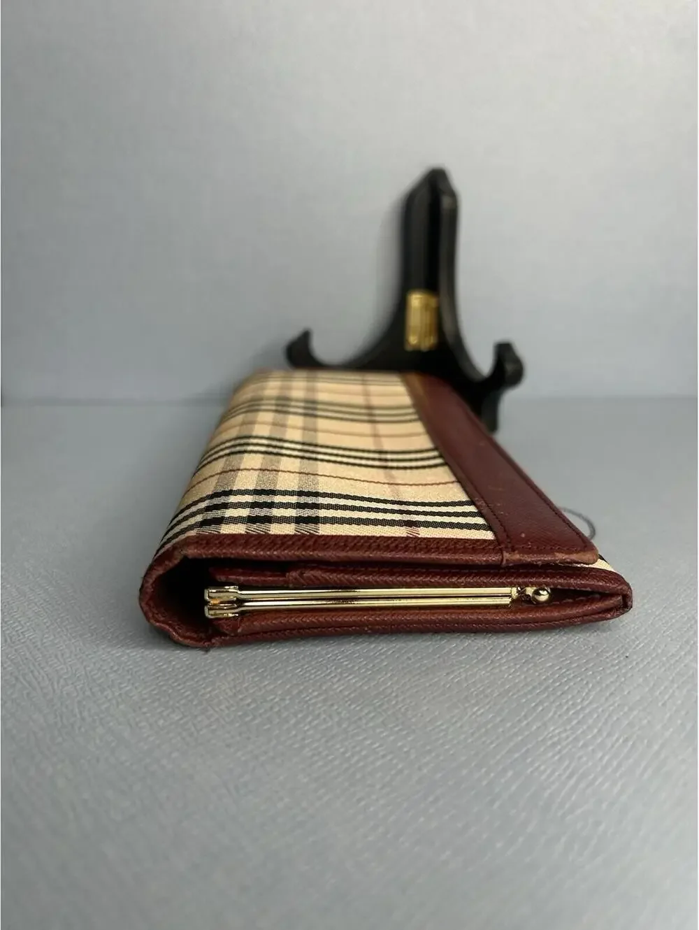 Burberry Plaid Long Wallet Purse Women Wallet Authentic